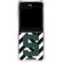 Michigan State University Spartans S Chevron Galaxy Z Flip6 Clear Case